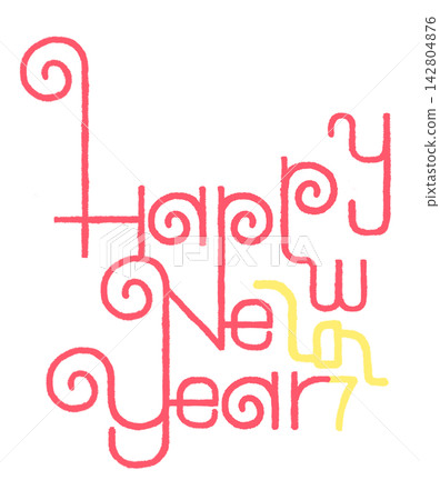 The words "HAPPY NEW YEAR 2027" The words "HAPPY NEW YEAR 2027" 142804876
