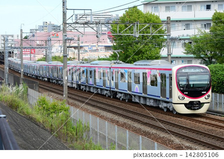 Keio 2000 series, second generation, 2703F, test run. Keio 2000 series, second generation, 2703F, test run. 142805106