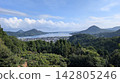 從兜山上可以俯瞰久美濱灣和鬱鬱蔥蔥的綠色植物全景。 142805246