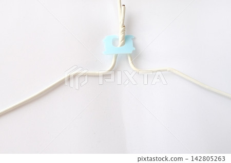 Bread clips attached to a hanger Bread clips attached to a hanger 142805263