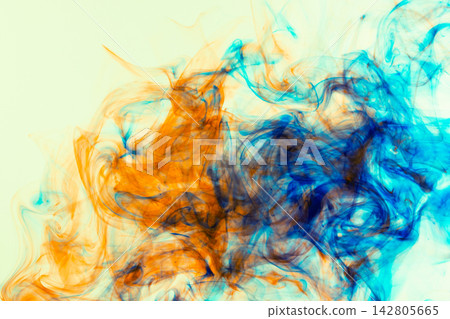 inks in water, color abstract explosion 142805665