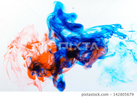 inks in water, color abstract explosion inks in water, color abstract explosion 142805679
