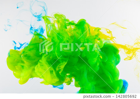 inks in water, color abstract explosion 142805692