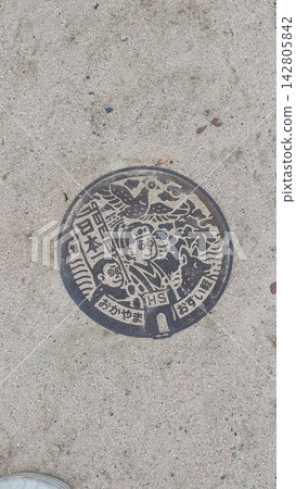 Okayama Manhole Cover Momotaro Okayama Manhole Cover Momotaro 142805842