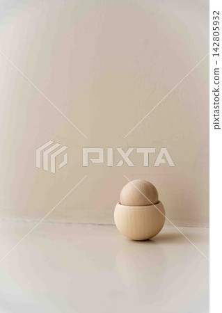 Wooden toys on a white background Wooden toys on a white background 142805932