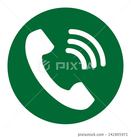 Phone icon green Phone icon green 142805971