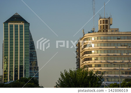 Modern and Vintage Architecture Contrast in Buenos Aires Puerto Madero Modern and Vintage Architecture Contrast in Buenos Aires Puerto Madero 142806019