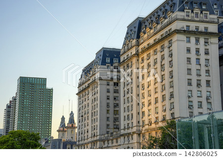 Historic Beaux Arts Building Facade in Buenos Aires Puerto Madero Historic Beaux Arts Building Facade in Buenos Aires Puerto Madero 142806025
