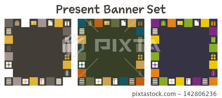 Banner Set_Gift Box_Square Banner Set_Gift Box_Square 142806236