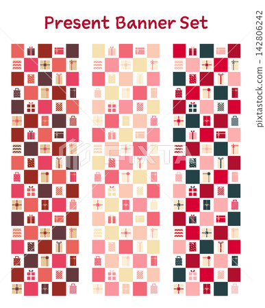 Banner Set - Gift Box - Vertical Banner Set - Gift Box - Vertical 142806242