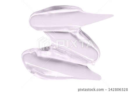 A cosmetic product for skin care. Shower gel, cleansing cream, or moisturizing gel. Isolated on white 142806328