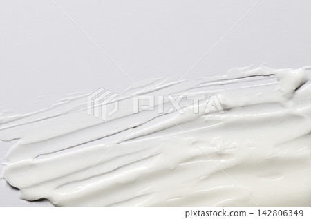 Cosmetic white moisturizing cream lotion for skin care. Copy space Cosmetic white moisturizing cream lotion for skin care. Copy space 142806349