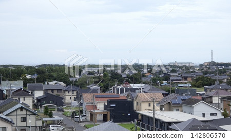Panoramic view of Ichinomiya City, Chiba Prefecture Panoramic view of Ichinomiya City, Chiba Prefecture 142806570
