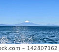從禦前崎眺望駿河灣對岸的富士山 142807162