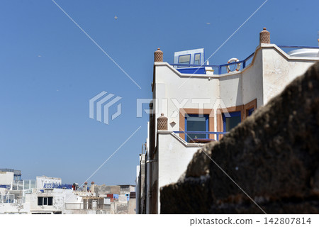 Essaouira old medina whitewashed buildings, Morocco Essaouira old medina whitewashed buildings, Morocco 142807814