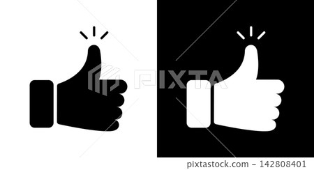 Thumbs Up Gesture Solid Icon Set. Approval, Agreement, And Positive Feedback Silhouette Symbol Collection. Social Media Interaction And Communication. Isolated Vector Illustration Thumbs Up Gesture Solid Icon Set. Approval, Agreement, And Positive Feedback Silhouette Symbol Collection. Social Media Interaction And Communication. Isolated Vector Illustration 142808401