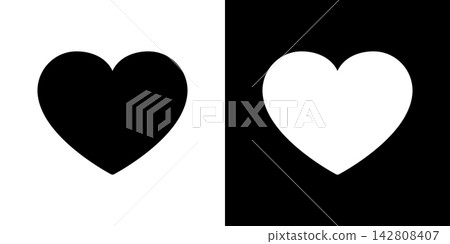 Heart Shape Contrast Solid Icon Set. Love, Affection, And Emotional Connection Silhouette Symbol Collection. Dual Tone Design For Romantic Themes. Isolated Vector Illustration Heart Shape Contrast Solid Icon Set. Love, Affection, And Emotional Connection Silhouette Symbol Collection. Dual Tone Design For Romantic Themes. Isolated Vector Illustration 142808407