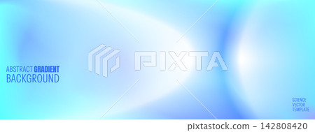 Blue gradient panorama with opposing soft curves. Cyan light shapes an ethereal tunnel. Radial gradation frames broad haze. Ambient vector backdrop for website header or digital advertising Blue gradient panorama with opposing soft curves. Cyan light shapes an ethereal tunnel. Radial gradation frames broad haze. Ambient vector backdrop for website header or digital advertising 142808420