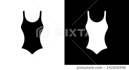 One-Piece Swimsuit Solid Icon Set. Swimwear Fashion, Beachwear Style, And Summer Clothing Silhouette Symbol Collection. Apparel Design. Isolated Vector Illustration One-Piece Swimsuit Solid Icon Set. Swimwear Fashion, Beachwear Style, And Summer Clothing Silhouette Symbol Collection. Apparel Design. Isolated Vector Illustration 142808496