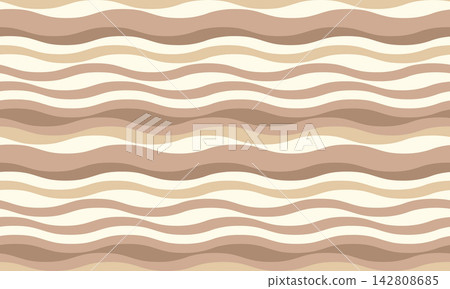 Seamless wavy pattern in calming earth tones. Perfect for backgrounds, textiles, website design, or any project needing a relaxed, organic feel. Seamless wavy pattern in calming earth tones. Perfect for backgrounds, textiles, website design, or any project needing a relaxed, organic feel. 142808685