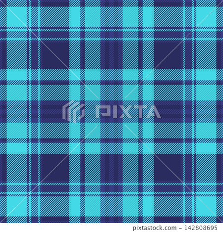 Kitchen tartan textile fabric, poster texture background plaid. Checking pattern check seamless vector in blue and cyan colors. Kitchen tartan textile fabric, poster texture background plaid. Checking pattern check seamless vector in blue and cyan colors. 142808695