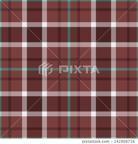 Craft vector background seamless, tracery texture pattern plaid. Layer fabric textile check tartan in red and pastel colors. Craft vector background seamless, tracery texture pattern plaid. Layer fabric textile check tartan in red and pastel colors. 142808716