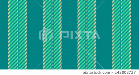 This vertical stripe artwork features alternating stripe widths and a bold surface character. Teal and mint shades bring classic fabric appeal to a seamless textile design. Ideal for print and decor. 142808727