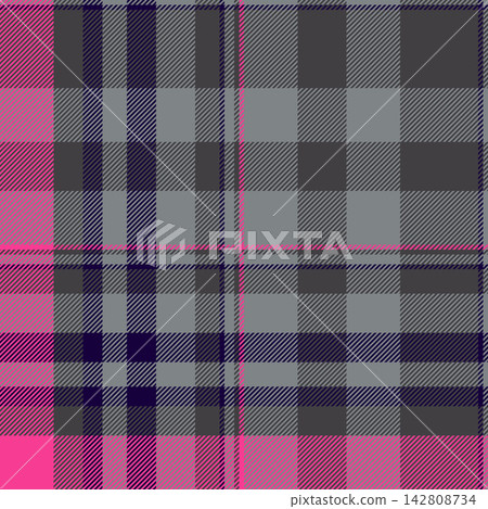 Traditional tartan plaid pattern with a woven texture and clear check layout. Gray tones create a seamless textile surface with classic heritage. The pattern keeps a natural fabric look. Traditional tartan plaid pattern with a woven texture and clear check layout. Gray tones create a seamless textile surface with classic heritage. The pattern keeps a natural fabric look. 142808734