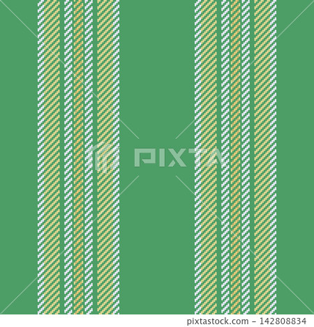 Vertical stripe bands create a italian fabric layout with a structured line sequence and a flat graphic appearance. Green and yellow shades bring stylish background appeal to the pattern. 142808834