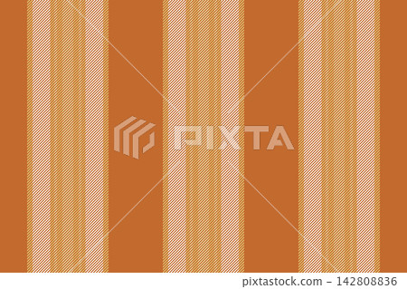 Image textile stripe background, knot lines texture seamless. Towel vertical vector fabric pattern in orange and white colors. Image textile stripe background, knot lines texture seamless. Towel vertical vector fabric pattern in orange and white colors. 142808836