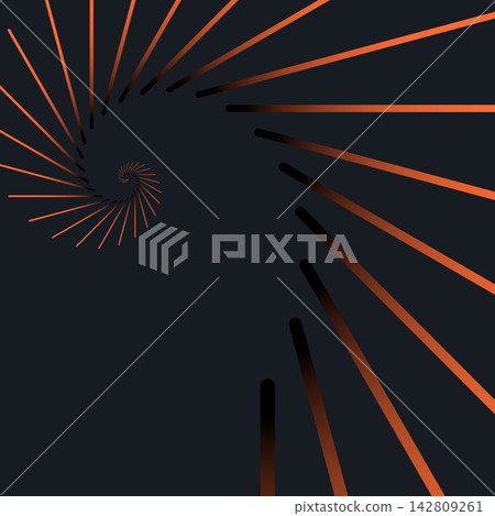 Abstract futuristic copper spiral lines geometric background Abstract futuristic copper spiral lines geometric background 142809261