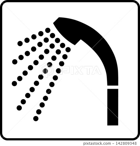 Pictogram of shower Pictogram of shower 142809348