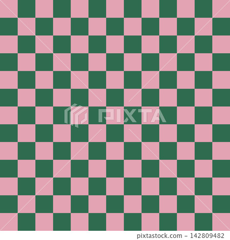 Retro-colored checkered background material, square, green, pink Retro-colored checkered background material, square, green, pink 142809482