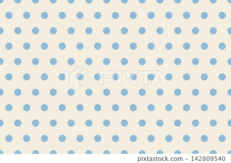 Retro-colored polka dot background material, horizontal, light blue and beige. Retro-colored polka dot background material, horizontal, light blue and beige. 142809540