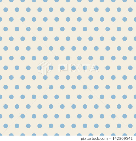 Retro-colored polka dot background material, square, light blue, beige Retro-colored polka dot background material, square, light blue, beige 142809541