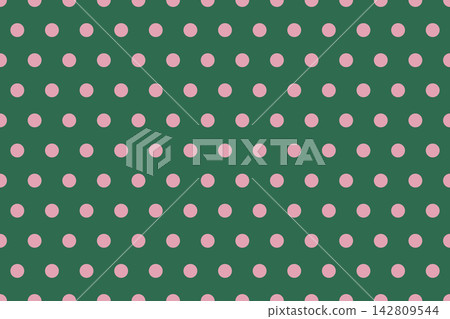 Retro-colored polka dot background material, horizontal, green and pink Retro-colored polka dot background material, horizontal, green and pink 142809544