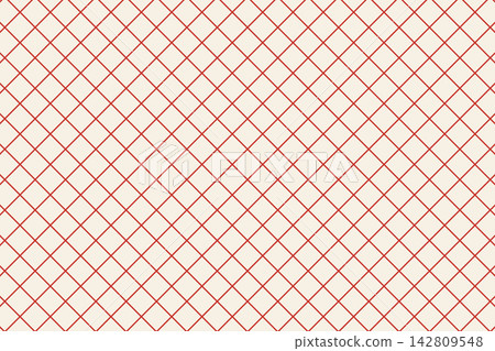 Retro-colored, fine diamond grid background material, horizontal, red and beige. Retro-colored, fine diamond grid background material, horizontal, red and beige. 142809548