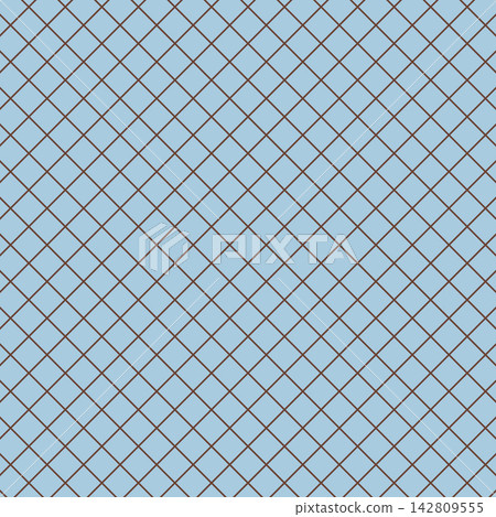 Retro-colored, fine diamond grid background material, square, light blue, brown Retro-colored, fine diamond grid background material, square, light blue, brown 142809555