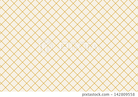 Retro-colored, fine diamond grid background material, horizontal, yellow and beige. Retro-colored, fine diamond grid background material, horizontal, yellow and beige. 142809558