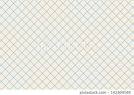Retro-colored, fine diamond grid background material, horizontal, light blue, beige 142809560