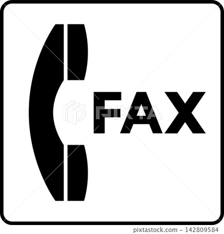 Fax pictogram Fax pictogram 142809584