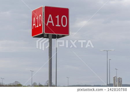 Parking Sign Pole Parking Sign Pole 142810788
