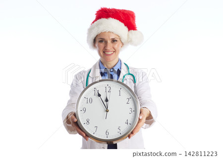 New Year Doctor with Midnight Clock New Year Doctor with Midnight Clock 142811223