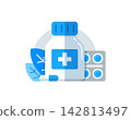 Pharmacy and medicine,antibiotics capsule,medical drugs 142813497