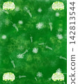 Background illustration with a green leaf and tree pattern 142813544