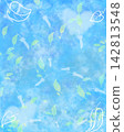 Leaves dancing in the blue sky 142813548