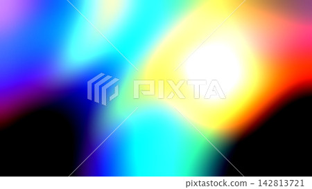 fluid rainbow colors on black background, vector wave lines and swirls fluid rainbow colors on black background, vector wave lines and swirls 142813721