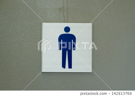 Men's restroom pictogram Men's restroom pictogram 142813768