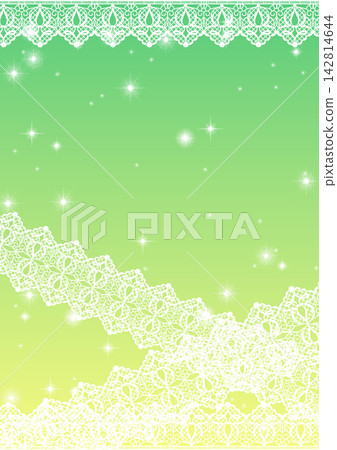 雪花和美麗的漸層邊框 142814644
