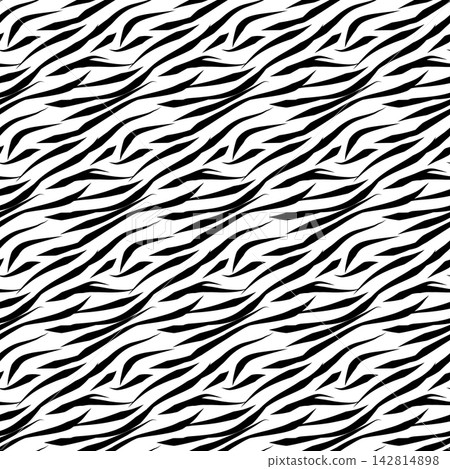 Black And White Zebra Print Animal Skin Pattern Black And White Zebra Print Animal Skin Pattern 142814898